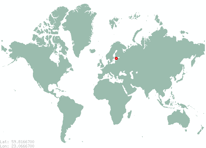 Gloskaer in world map