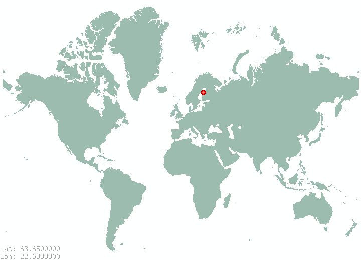Pedersoere in world map