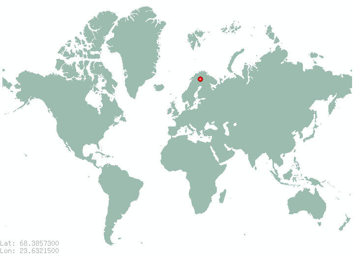 Enontekioe in world map